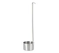 Meestro di vino in acciaio inossidabile, Precise No Spill Dipper Flat Bottom Misure Misura Cucchiaio con Gancio per la cucina (500 ml)
