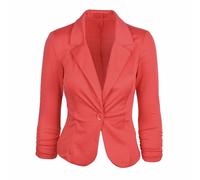 Meet AI Muse Blazer Donna Peplum Maniche Lunghe Slim Fit Bottoni Nero