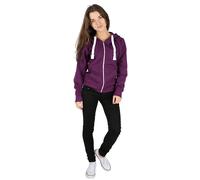 Meet AI Muse Felpa Donna Con Zip Cappuccio In Pile Tinta Unita Taglie 8-22 Nero