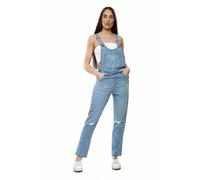 Meet AI Muse Tuta Jumpsuit In Denim Donna Baggy Un Pezzo Maniche Scolpite