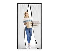 Meet Beauty Zanzariera Magnetica 85 x 155 cm per Porte, Upgrade Zanzariera Porta Finestra, Nero