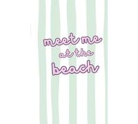 Meet Me At The Beach Notebook: 5x8 Lined Paper Cute Summer Journal