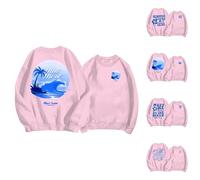 Meet Me At The Ocean Felpe da donna carino rosa Puff Felpe Divertente Stampa Posteriore Preppy Pullover Trendy Manica Lunga Top per Ragazze Adolescenti, Rosa #4., XXXL