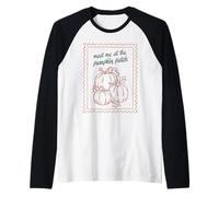 Meet Me At The Pumpkin Patch Autunno Autunno Halloween Harvest Maglia con Maniche Raglan