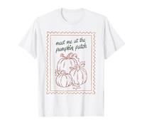 Meet Me At The Pumpkin Patch Autunno Autunno Halloween Harvest Maglietta