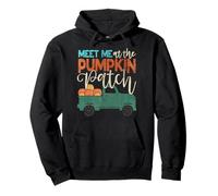 Meet Me At The Pumpkin Patch Ringraziamento Pick-up Outfit Felpa con Cappuccio