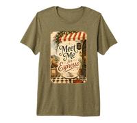 Meet Me for Espresso Estetica Italiana Estate Maglietta Premium