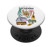 Meet Me In Alabama Landmarks Charm PopSockets PopGrip Adesivo