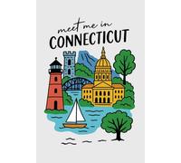 Meet Me in Connecticut Collage Lined Pages Notebook: 100 pages | 6" x 9" | Collage Lined Pages | Journal | Diary