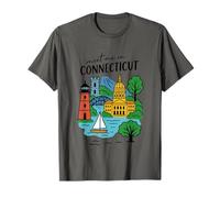 Meet Me in Connecticut Mountains Campidoglio Vela Maglietta