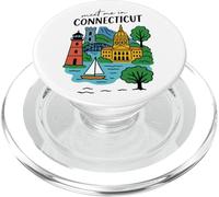Meet Me In Connecticut Mountains Campidoglio Vela PopSockets PopGrip per MagSafe