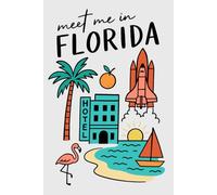 Meet Me in Florida Collage Lined Pages Notebook: 100 pages | 6" x 9" | Collage Lined Pages | Journal | Diary