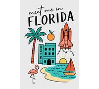 Meet Me in Florida Collage Lined Pages Notebook: 100 pages | 6" x 9" | Collage Lined Pages | Journal | Diary