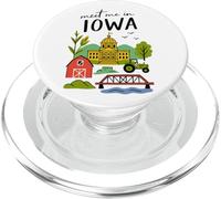 Meet Me In Iowa Capitol Corn Barn Scene PopSockets PopGrip per MagSafe
