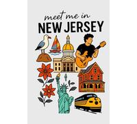 Meet Me in New Jersey Collage Lined Pages Notebook: 100 pages | 6" x 9" | Collage Lined Pages | Journal | Diary