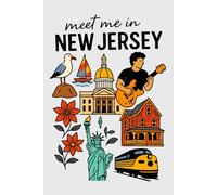 Meet Me in New Jersey Collage Lined Pages Notebook: 100 pages | 6" x 9" | Collage Lined Pages | Journal | Diary
