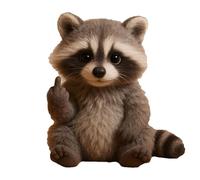 Meet The Attitude Squad, Tiny Plush Rebels with Sass & Snuggles Perfect Pocket-Sized Toys for Stress Relief & Humorous Gifts for Sassy Friends (Raccoon)