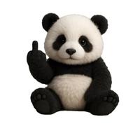 Meet The Attitude Squad, Tiny Plush Rebels with Sass & Snuggles Perfect Pocket-Sized Toys for Stress Relief & Humorous Gifts for Sassy Friends (Panda)