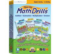 Meet the Math Drills 4 DVD Boxed Set (addizione, sottrazione, moltiplicazione e divisione)