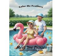 Meet The Pickles: A grayscale adult-coloring illustration featuring The Pickles becomes even more charming because their name adds personality, humor, ... into the joyful, slightly whimsical world.