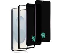 Meeter Vetro Temperato per Samsung Galaxy S25, [Compatibile ID Impronte Digitali] [2 pezzi] Anti Spia Pellicola Protettiva in Schermo Black Privacy 9H AntiGraffio Protezione Schermo Vetri Opaca