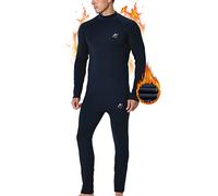 MeetHoo Biancheria Intima Termica Uomo Traspirante Asciugatura Rapida Termico Set Collo Alto Maglia Termici Pantaloni Base Layer per Sci Ciclismo Corsa Allenamento