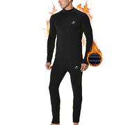 MeetHoo Biancheria Intima Termica Uomo Traspirante Asciugatura Rapida Termico Set Collo Alto Maglia Termici Pantaloni Base Layer per Sci Ciclismo Corsa Allenamento