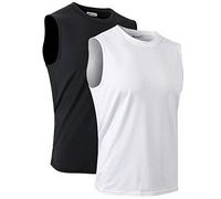 MeetHoo Canotta Sportiva Uomo Tank Top Senza Manica Canotte Palestra Maglia Senza Maniche Girocollo Sport Sportivi Estiva Bodybuilding per Running Gym Corsa