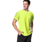 MeetHoo UP2ST Rash Guard Shirt, Giallo Fluorescente, S Uomo