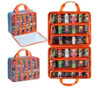 Meetikar Borsa portaoggetti per auto giocattolo, compatibile con Monster Jam Trucks, per auto Hot Wheels, per scatole di fiammiferi, mini giocattoli, blu (solo borsa)