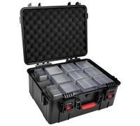 Meetikar Graded Card Storage Box, contenitore per carte graduate, compatibile con 150 + PSA/BGS/FGS/SGC/CGC/HGA/GMA per carte da collezione sportive, Nero , moderno