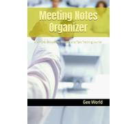Meeting Notes Organizer: A Minimalist Meeting Minutes and Task Tracking Journal