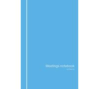 Meetings notebook: by Philip Fox DC, 2021 collection, size 40 small, glossy cobalt