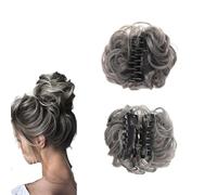 Meetitsneeds Bun Extension Clips, Bun Extension Clips for Women, Ponytail Hair Extensions, Hair Pieces-Fake Hair Clip with No-Slip Grip (07)