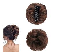 Meetitsneeds Bun Extension Clips, Bun Extension Clips for Women, Ponytail Hair Extensions, Hair Pieces-Fake Hair Clip with No-Slip Grip (03)