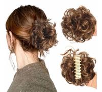 Meetitsneeds Bun Extension Clips, Meetitsneeds Hair Clip, Voluminous Synthetic Bun Wig with Adjustable Clip, Natural Messy Bun Hair Claws, Bun Extension Clips for Women Girls (#10)