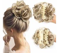 Meetitsneeds Bun Extension Clips, Meetitsneeds Hair Clip, Voluminous Synthetic Bun Wig with Adjustable Clip, Natural Messy Bun Hair Claws, Bun Extension Clips for Women Girls (#14)