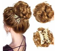 Meetitsneeds Bun Extension Clips, Meetitsneeds Hair Clip, Voluminous Synthetic Bun Wig with Adjustable Clip, Natural Messy Bun Hair Claws, Bun Extension Clips for Women Girls (#11)