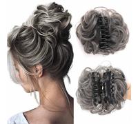 Meetitsneeds Bun Extension Clips, Meetitsneeds Hair Clip, Voluminous Synthetic Bun Wig with Adjustable Clip, Natural Messy Bun Hair Claws, Bun Extension Clips for Women Girls (#08)