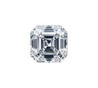 MEETMAY Pietre sfuse in moissanite taglio Asscher - Colore D VVS1 purezza, certificato GRA con carta nera e numero di serie inciso al laser, disponibili nelle misure da 0,5 ct a 7 ct (vendute