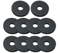 MEETOOT 10PCS Base Accessorio Fotocamera Filettato Pad Gomma Pad Tracolla Vite SLR Camera Strap Accessorio Adatto 1/4 a 20 Pollice Filettato Camera Accessorio Nero