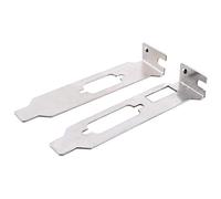 MEETOOT 2 Set Singolo DB9 Mezza Altezza Deflettore Computer Case Vuoto DVI + HDMI Staffa VGA Staffa Mezza Altezza Staffa Adattatore