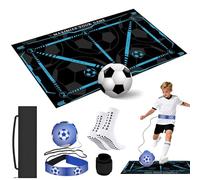 Meetory Tappetino da Calcio per Allenamento, 90 x 60 cm, Antiscivolo, Silenzioso, per il Controllo della Palla e per gli Esercizi Passo, per il Calcio, per l'Allenamento