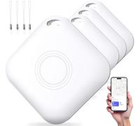 MEETOWN Air Tracker 4 Pezzi, Smart Tag Supporto Apple Dov'è, Trova Oggett, Smart Tag Localizzatore per Portafogli, Bagagli, Borse, Zaini, Valigie, ZainiBorse (solo iOS)