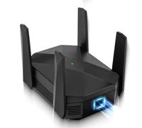 MEETOWN Ripetitore WiFi Potente per Casa, WiFi 6 Amplificatore WiFi con Porta Gigabit, MU-Mimo, AX3000 Doppia Banda 5 GHz Fino a 2400M, 2,4 GHz Fino a 600M, Compatibile con Tutti i Router WLAN