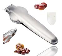 MEETTIKEY 1 PCS Taglia Castagne, Pinza per Castagne in Acciaio Inox, Castagno Clip, Multifunzione Sbuccia della Apri, Schiaccia Castagne, per Castagne, Noci e Altre Noci