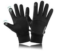 MEETTIKEY Guanti Invernali Uomo Donna, Guanti Moto Invernali Touch Screen Antiscivolo da Corsa Caldi Invernali per Escursionismo Arrampicata Ciclismo Sci Impermeabile (L)