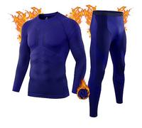 MEETWEE Biancheria Intima Termica Invernale da Uomo Intimo Termico Uomo Traspirante Asciugatura Rapida Set Autunno e Inverno attività Outdoor Uomo Sci Basket Running Warm Set