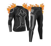MEETWEE Biancheria Intima Termica Invernale da Uomo Intimo Termico Uomo Traspirante Asciugatura Rapida Set Autunno e Inverno attività Outdoor Uomo Sci Basket Running Warm Set