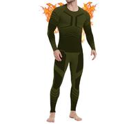 MEETWEE Biancheria Intima Termica Invernale da Uomo Intimo Termico Uomo Traspirante Asciugatura Rapida Set Autunno e Inverno attività Outdoor Uomo Sci Basket Running Warm Set